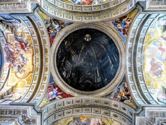 The fake 'dome' of the church of Sant' Ignazio, Rome