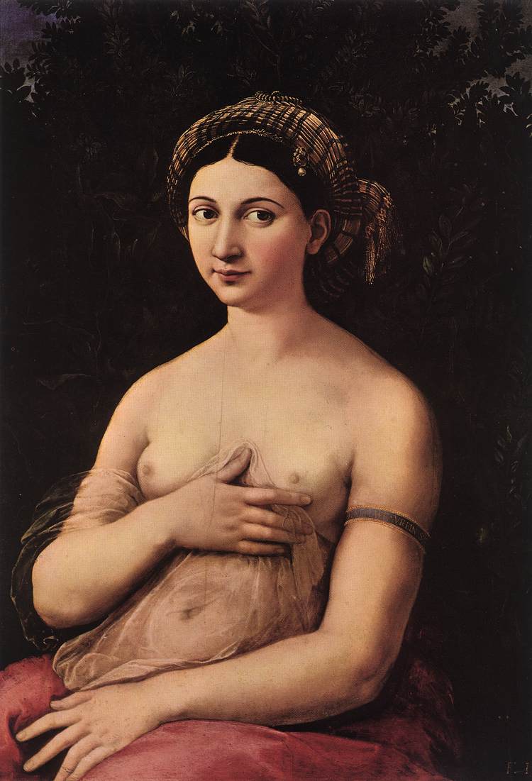 The Fornarina by Raphael, Galleria Nazionale d'Arte Antica, Rome