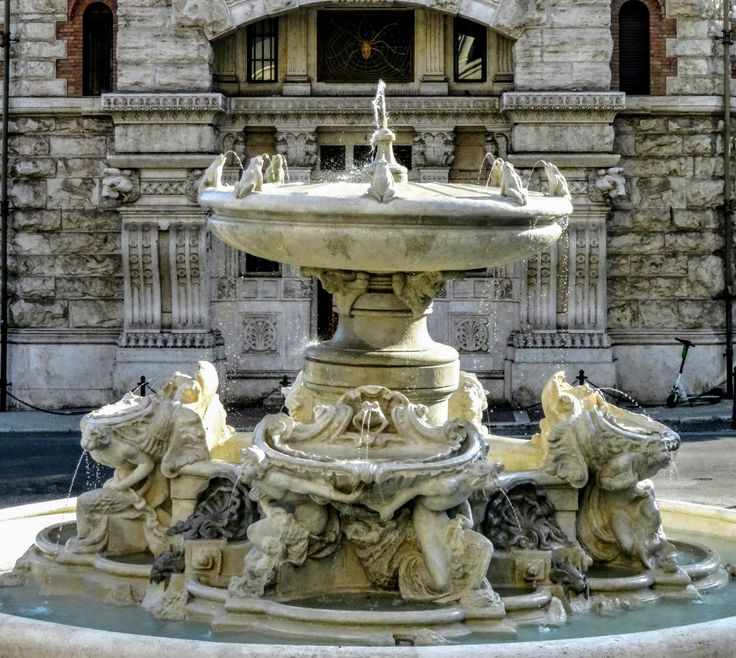 The Fountain of the Frogs (Fontane delle Rane), Piazza Mincio, Quartiere Coppede, Rome