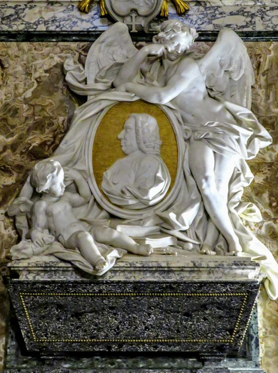 Funerary monument to Francesca Calderini Pecori Riccardi (1655) by Antonio Raggi, San Giovanni dei Fiorentini, Rome