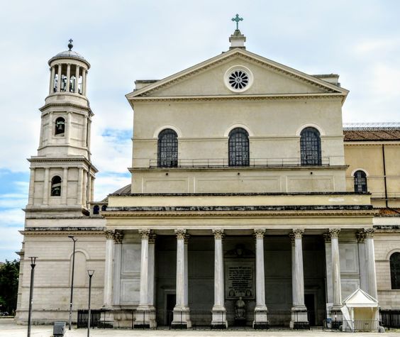 The Gregorian Portico, church of San Paolo fuori le Mura, Rome
