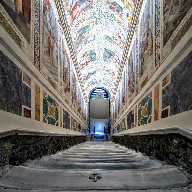 The Holy Stairs (Scala Santa) in Rome