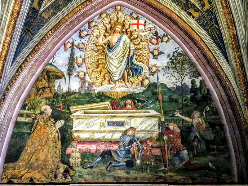 The Resurrection, fresco by Pinturicchio, Borgia Apartment, Vatican Museums, Rome