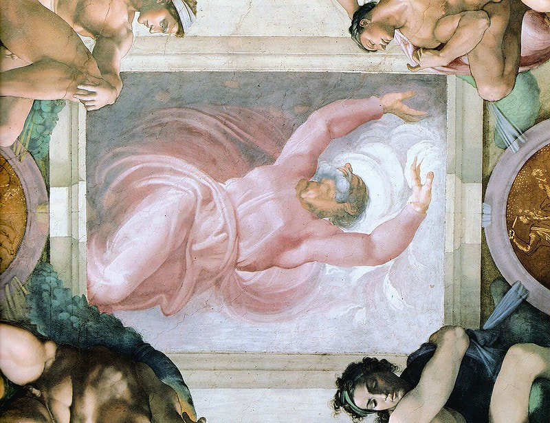 The Separation of Light and Darkness, fresco by Michelangelo, Sistine Chapel