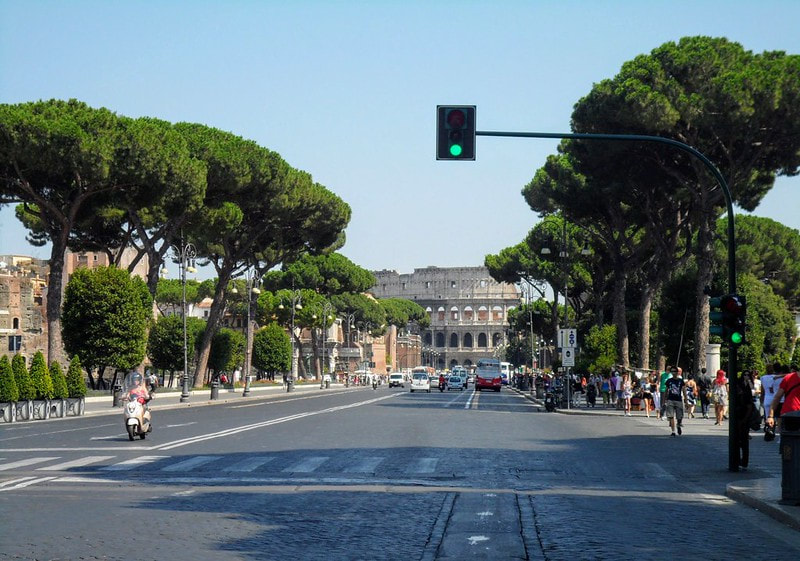 The Via dei Fori Imperiali, Rome