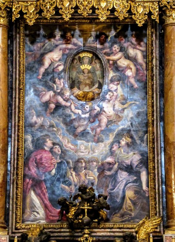 The Virgin with Angels by Peter Paul Rubens, high altar of the Chiesa Nuova, Rome
