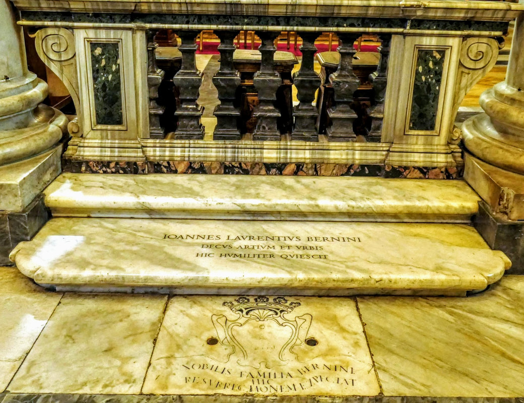 Tomb of Gian Lorenzo Bernini, church of Santa Maria Maggiore, Rome