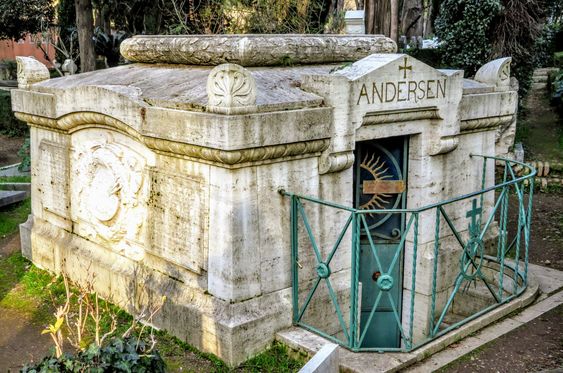 Tomb of Hendrik Christian Andersen, Protestant Cemetery, Rome