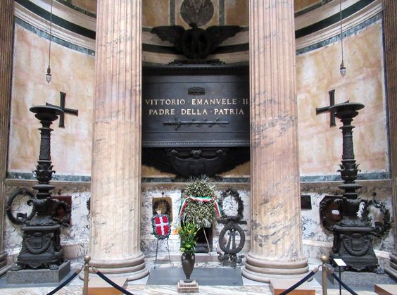 Tomb of King Vittorio Emanuele II (r. 1861-78), the Pantheon, Rome