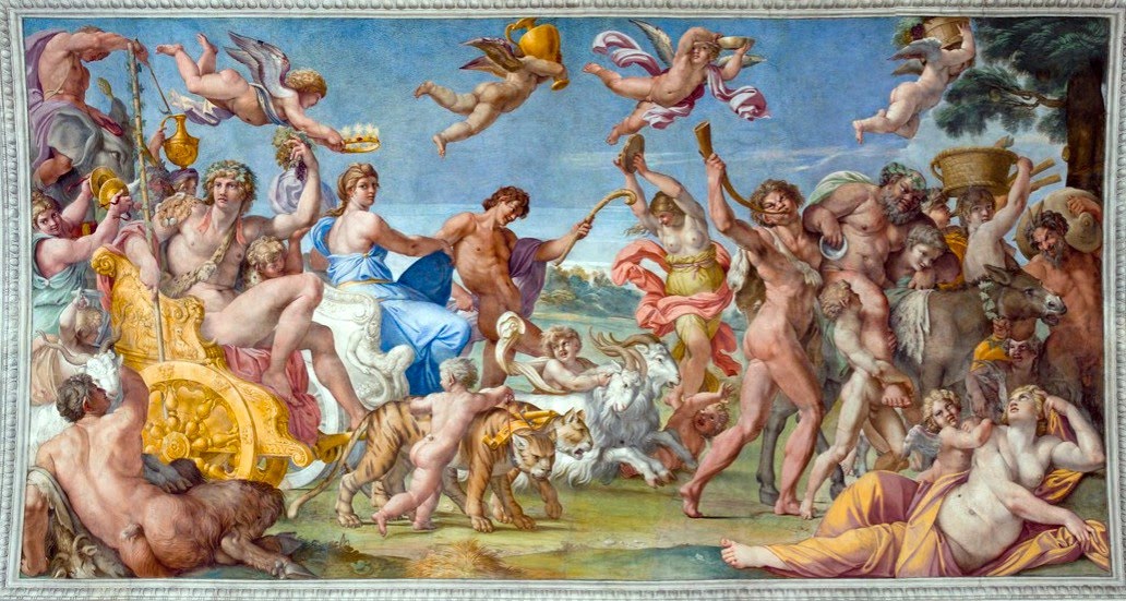 Triumph of Bacchus and Ariadne, Galleria Farnese, Palazzo Farnese, Rome