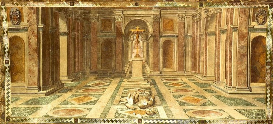 Triumph of the Christian Religion, Ceiling of the Sala di Costantino, Vatican Museums, Rome