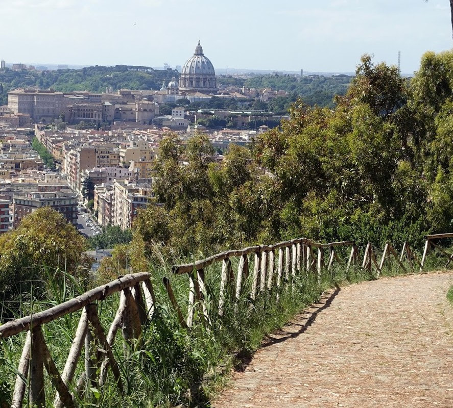 View of St Peter's Basilica from Monte Mario, Rome