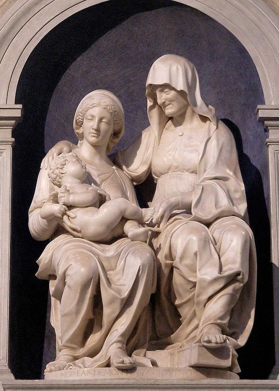 Virgin and Child with St Anne by Andrea Sansovino, church of Sant' Agostino, Rome 