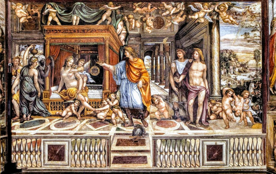Wedding of Alexander the Great and Roxane, fresco by Sodoma, Villa Farnesina, Rome