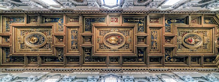 Wooden ceiling, San Giovanni in Laterano, Rome